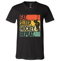 Cute Ice Hockey For  Hockey Lover Goalie Sports V-Neck T-Shirt