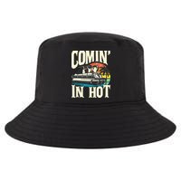 Comin In Hot Funny Pontoon Boat Pontooning Party Boat Cool Comfort Performance Bucket Hat