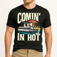 Comin In Hot Funny Pontoon Boat Pontooning Party Boat Cooling Performance Crew T-Shirt