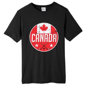 Canada Ice Hockey Flag Jersey Supporter Canadian Fan Gift Tall Fusion ChromaSoft Performance T-Shirt