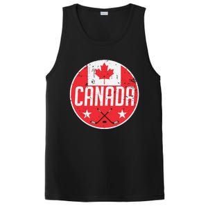 Canada Ice Hockey Flag Jersey Supporter Canadian Fan Gift PosiCharge Competitor Tank