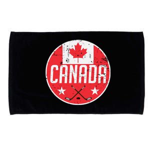 Canada Ice Hockey Flag Jersey Supporter Canadian Fan Gift Microfiber Hand Towel