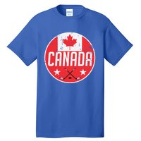 Canada Ice Hockey Flag Jersey Supporter Canadian Fan Gift Tall T-Shirt