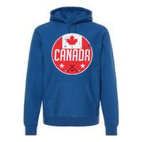 Canada Ice Hockey Flag Jersey Supporter Canadian Fan Gift Premium Hoodie