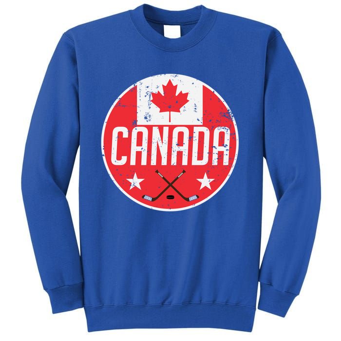 Canada Ice Hockey Flag Jersey Supporter Canadian Fan Gift Tall Sweatshirt