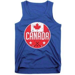 Canada Ice Hockey Flag Jersey Supporter Canadian Fan Gift Tank Top