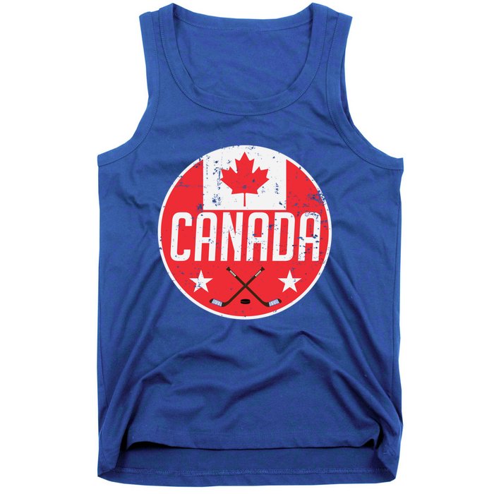 Canada Ice Hockey Flag Jersey Supporter Canadian Fan Gift Tank Top