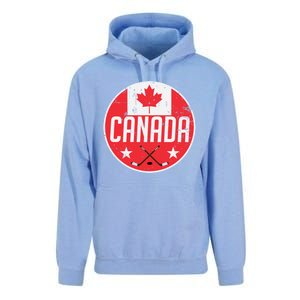 Canada Ice Hockey Flag Jersey Supporter Canadian Fan Gift Unisex Surf Hoodie