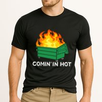 Comin In Hot Fire Funny Dumpster Fire Cooling Performance Crew T-Shirt