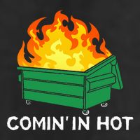 Comin In Hot Fire Funny Dumpster Fire Adult Drive Performance Visor