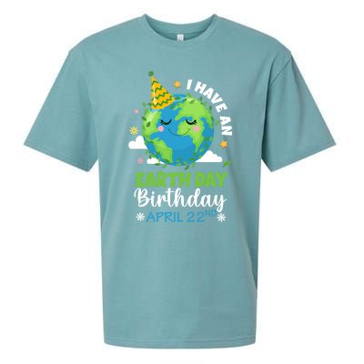 Cute I Have An Earth Day Birthday April 22nd Environtal Gift Sueded Cloud Jersey T-Shirt