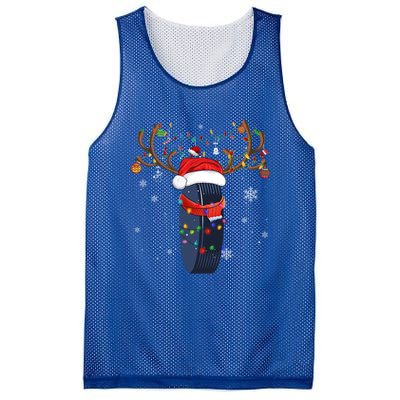 Christmas Ice Hockey Ball Santa Hat Xmas Pajama Matching Gift Mesh Reversible Basketball Jersey Tank