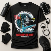 Comin In Hot Cove Surf Co Cooling Performance Crew T-Shirt