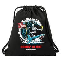 Comin In Hot Cove Surf Co Drawstring Bag