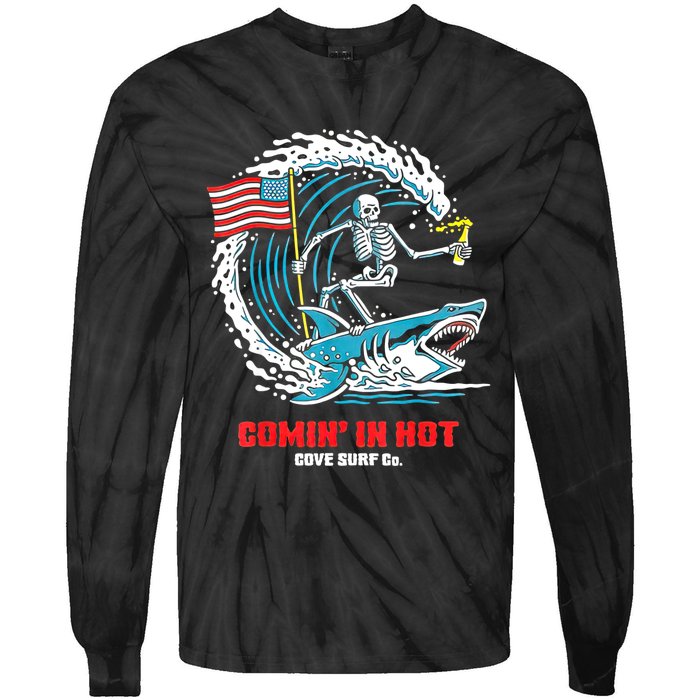 Comin In Hot Cove Surf Co Tie-Dye Long Sleeve Shirt