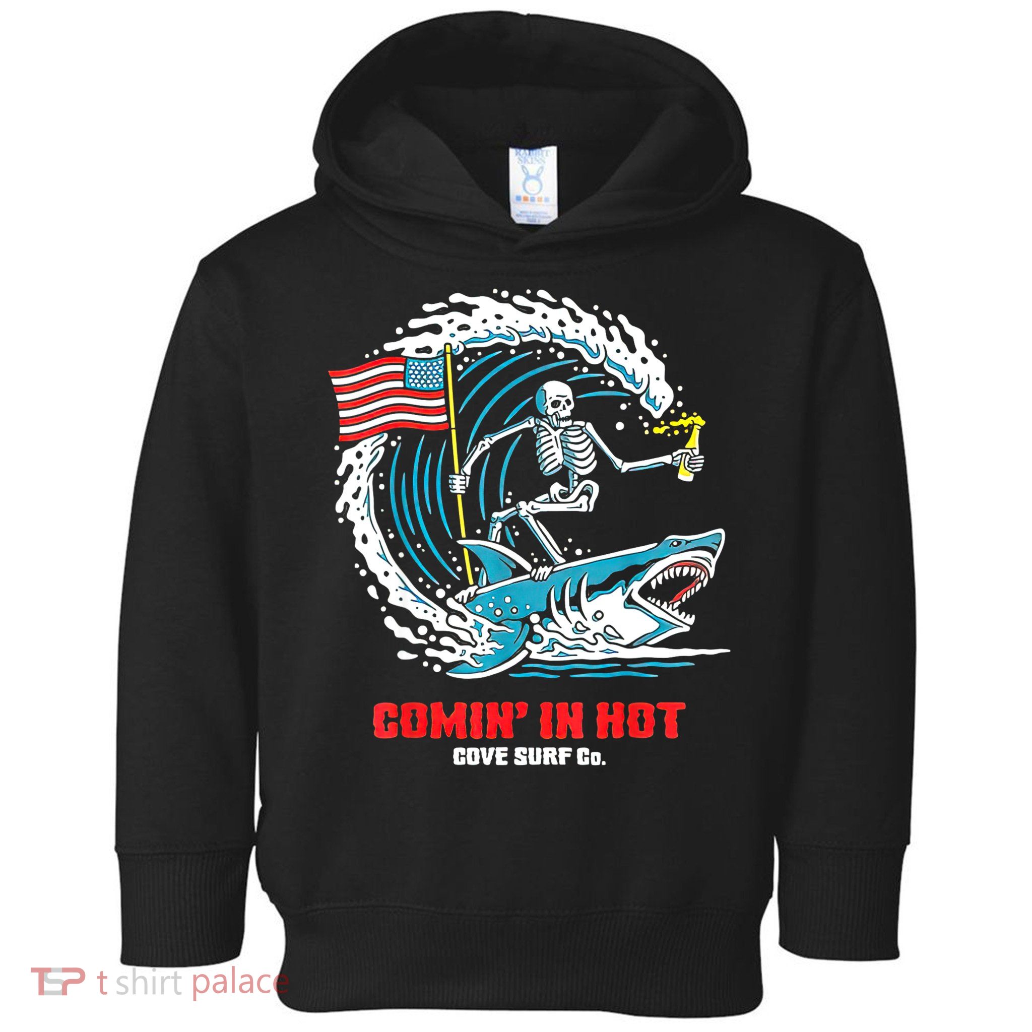 Comin In Hot Cove Surf Co Toddler Hoodie