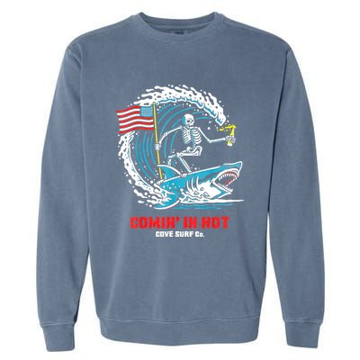 Comin In Hot Cove Surf Co Garment-Dyed Sweatshirt