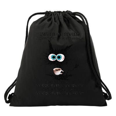Cat I Have Finally Discovered Whats Wrong With My Brain Drawstring Bag