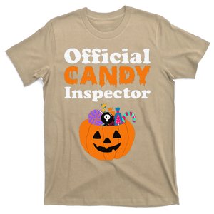 Candy Inspector Halloween Costume For Mom Or Dad T-Shirt