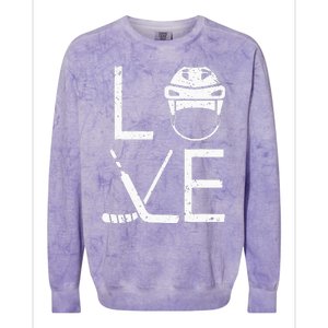 Cool Ice Hockey Art For  Goalie Coach Field Hockey Colorblast Crewneck Sweatshirt