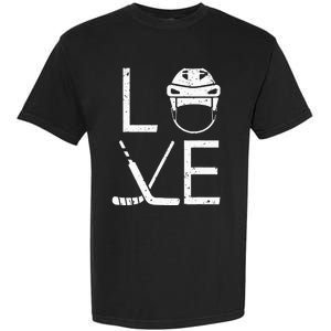 Cool Ice Hockey Art For  Goalie Coach Field Hockey Garment-Dyed Heavyweight T-Shirt