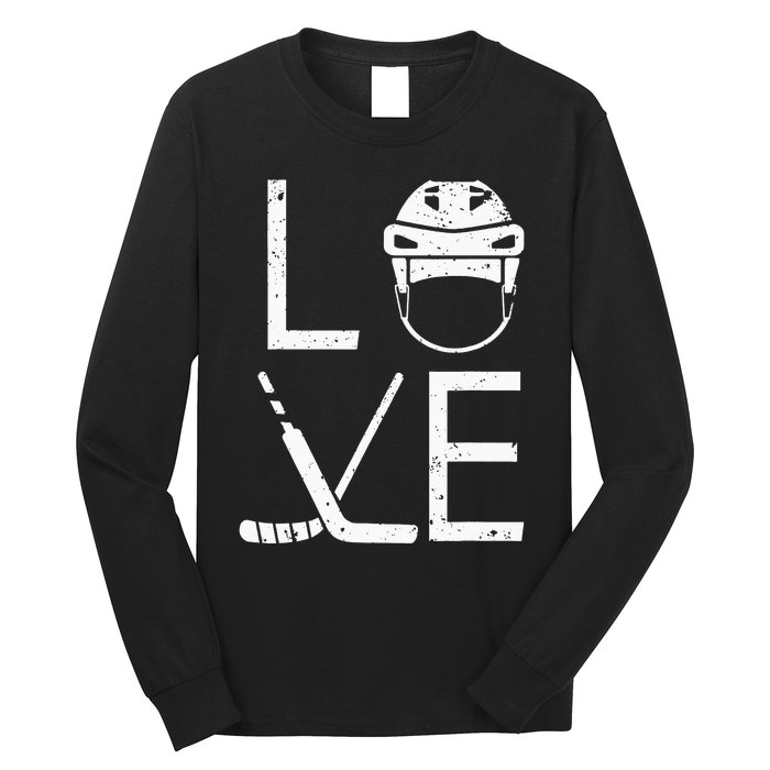 Cool Ice Hockey Art For  Goalie Coach Field Hockey Long Sleeve Shirt