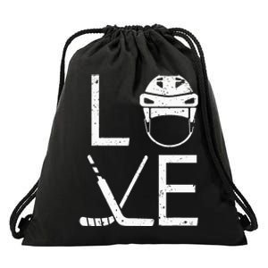 Cool Ice Hockey Art For  Goalie Coach Field Hockey Drawstring Bag