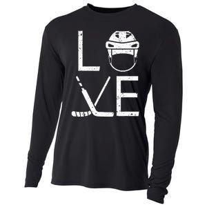 Cool Ice Hockey Art For  Goalie Coach Field Hockey Cooling Performance Long Sleeve Crew