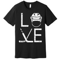 Cool Ice Hockey Art For  Goalie Coach Field Hockey Premium T-Shirt