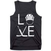 Cool Ice Hockey Art For  Goalie Coach Field Hockey Tank Top