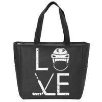 Cool Ice Hockey Art For  Goalie Coach Field Hockey Zip Tote Bag