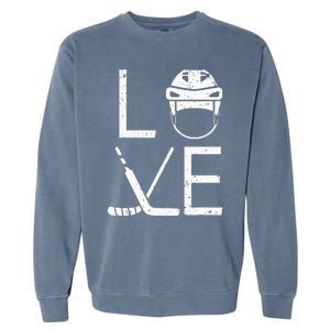 Cool Ice Hockey Art For  Goalie Coach Field Hockey Garment-Dyed Sweatshirt