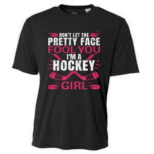 Cool Ice Hockey For Girls Hockey Player Sports Lovers Cooling Performance Crew T-Shirt