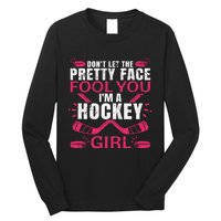 Cool Ice Hockey For Girls Hockey Player Sports Lovers Long Sleeve Shirt