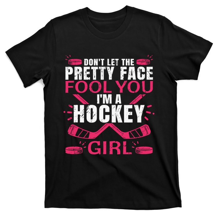 Cool Ice Hockey For Girls Hockey Player Sports Lovers T-Shirt