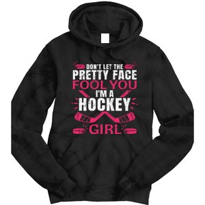 Cool Ice Hockey For Girls Hockey Player Sports Lovers Tie Dye Hoodie