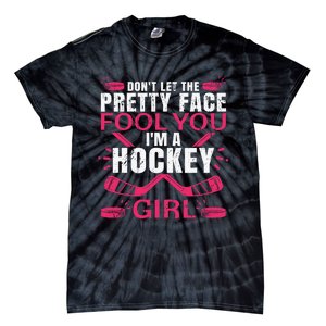 Cool Ice Hockey For Girls Hockey Player Sports Lovers Tie-Dye T-Shirt