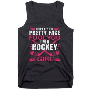 Cool Ice Hockey For Girls Hockey Player Sports Lovers Tank Top