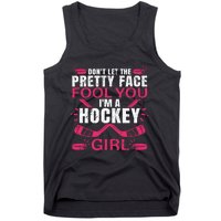 Cool Ice Hockey For Girls Hockey Player Sports Lovers Tank Top