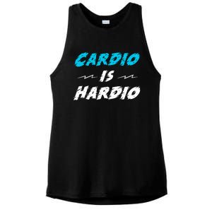 Cardio Is Hardio Ladies PosiCharge Tri-Blend Wicking Tank