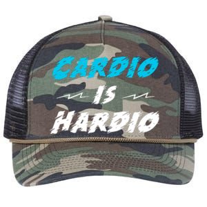 Cardio Is Hardio Retro Rope Trucker Hat Cap