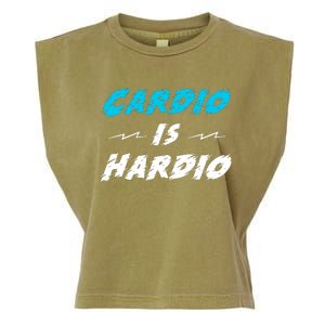 Cardio Is Hardio Garment-Dyed Women's Muscle Tee