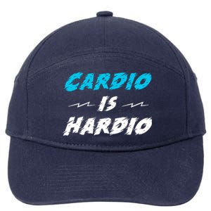 Cardio Is Hardio 7-Panel Snapback Hat