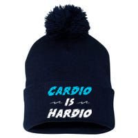 Cardio Is Hardio Pom Pom 12in Knit Beanie