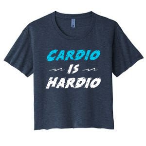 Cardio Is Hardio Women's Crop Top Tee