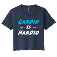 Cardio Is Hardio Women's Crop Top Tee