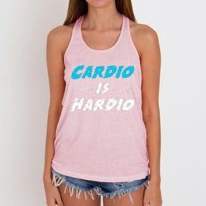 Cardio Is Hardio Women's Knotted Racerback Tank