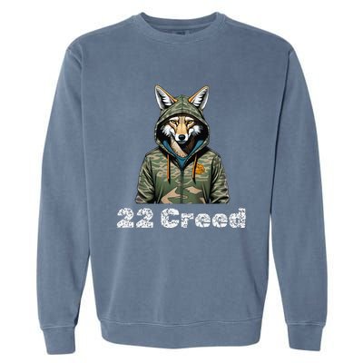 Coyote In Hood 22 Graphic Hunting Garment-Dyed Sweatshirt