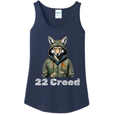 Coyote In Hood 22 Graphic Hunting Ladies Essential Tank