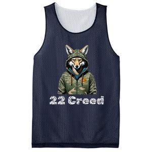 Coyote In Hood 22 Graphic Hunting Mesh Reversible Basketball Jersey Tank